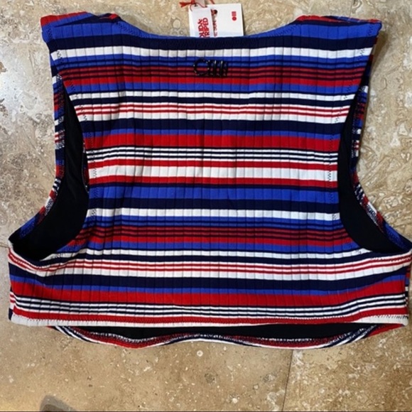 Solid & striped bikini top - Picture 3 of 3